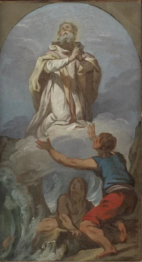 San Nicola di Bari davanti alle vittime di un naufragio - attribuito